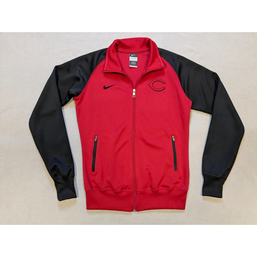 Cincinnati Reds Jacket Womens Medium Nike Full Zip Training MLB Sweatshirt
